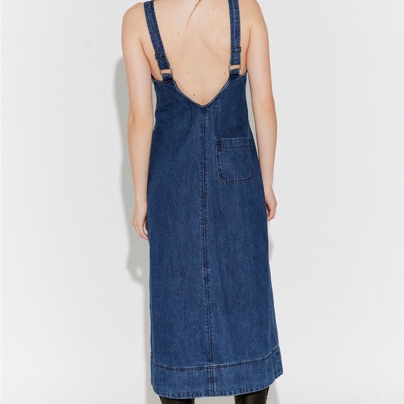 Free people dex denim midi dress - Picture 3 of 14